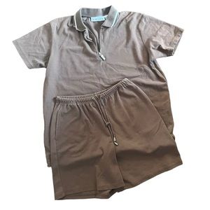 Vintage Cotton Blend Two Piece Sweat Lounge Suit